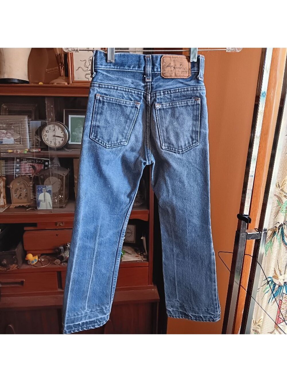 21x22 True Vintage Jeans Boys 4T JC PENNEY 1970s Hippy Fade Flare Distress